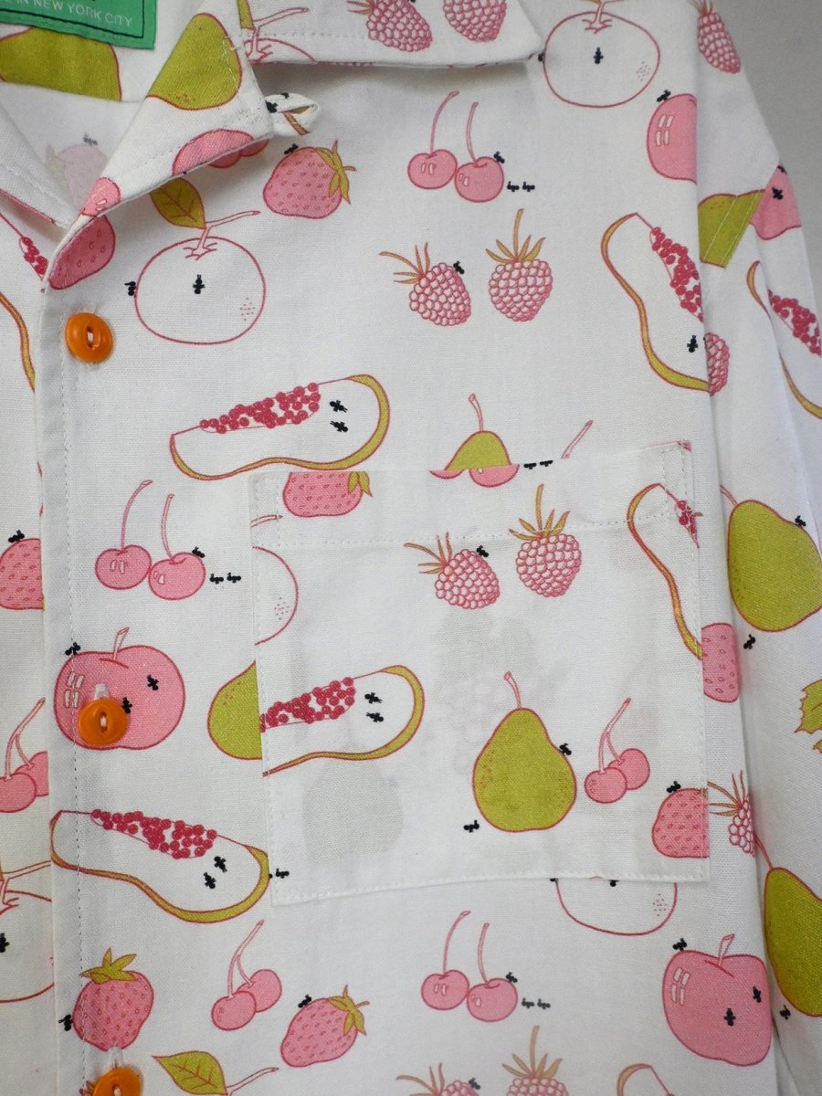 "All Over Fruit" Button-Up long-sleeve Shirt (ONE-OFF)