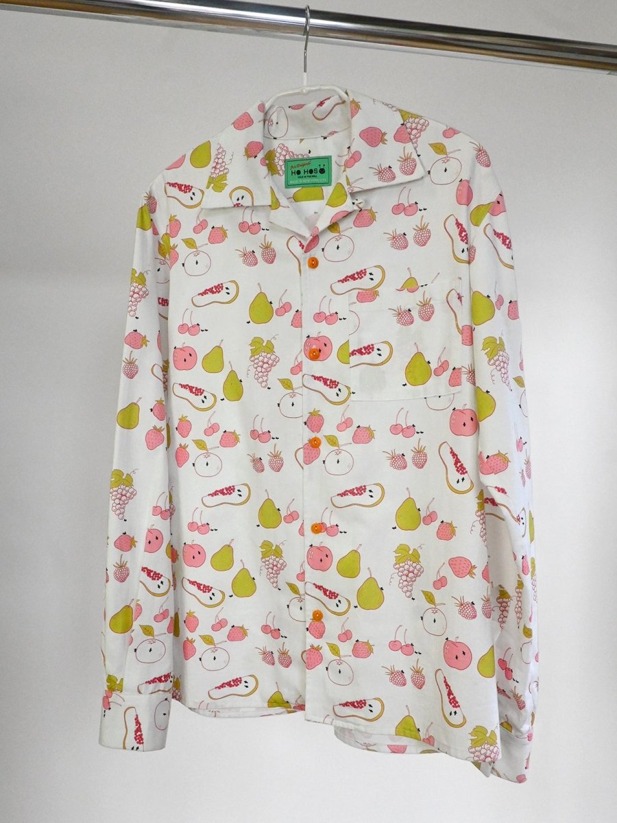 "All Over Fruit" Button-Up long-sleeve Shirt (ONE-OFF)