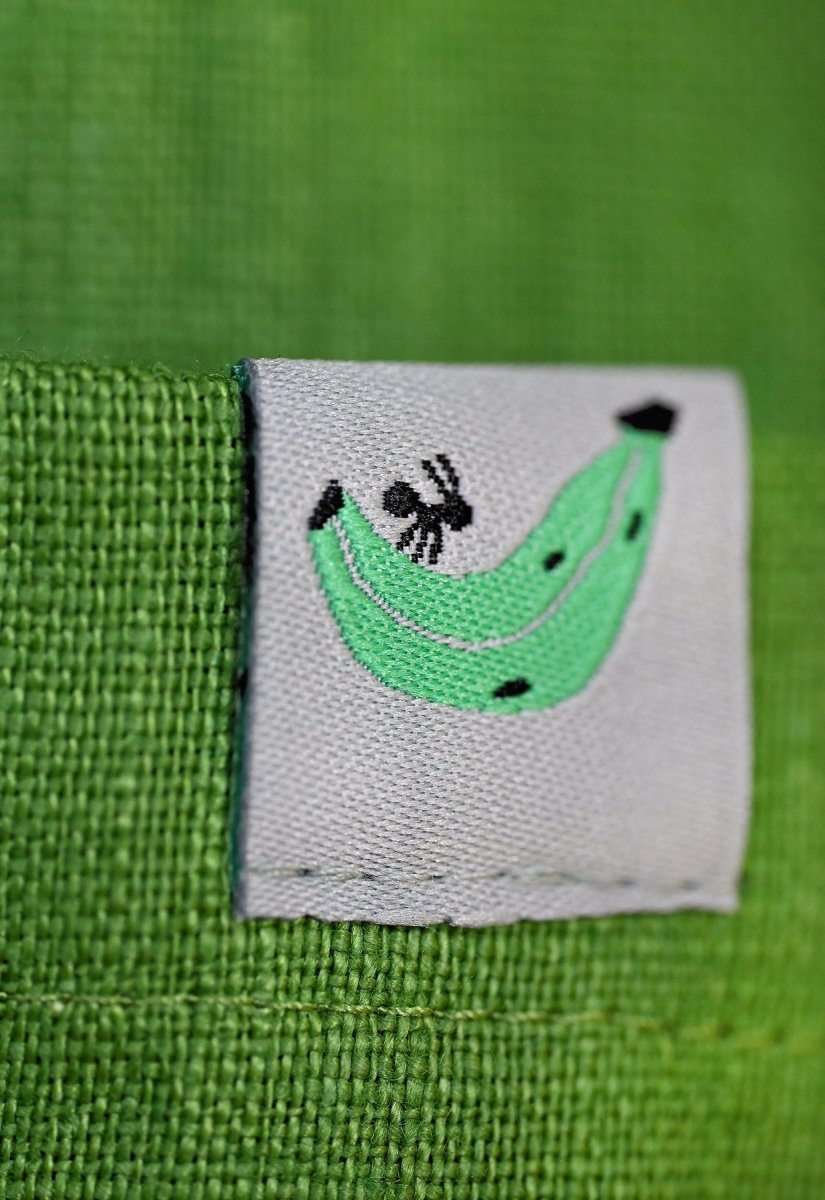 "Tutti Frutti" Linen Shorts - Plantain Green